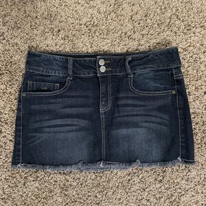 Y2K Mudd Denim Mini Skirt